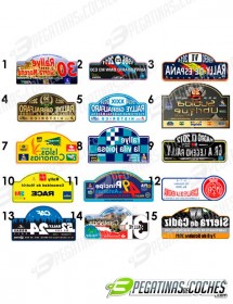 Placas de Rallye Nacional